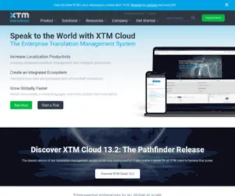XTM-INTL.com(Cloud-based translation management system, manage your localization online) Screenshot