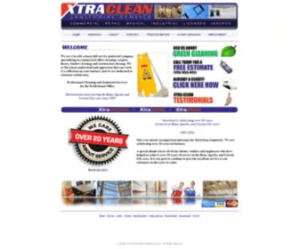 Xtra-Clean.com(Reno Professional Cleaning and Janitorial Services) Screenshot