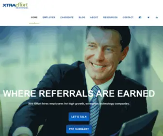 Xtraeffort.com(Xtra Effort Solutions Home) Screenshot