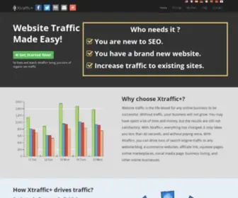 Xtraffic.plus(Website Traffic Made Easy) Screenshot