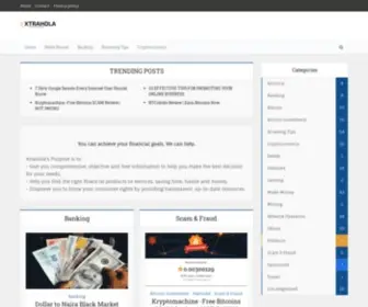 Xtrahola.com(Bitcoin Newbies) Screenshot