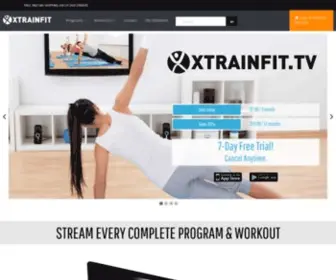 Xtrainfit.com(At home workout and fitness programs) Screenshot