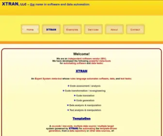 Xtran-LLC.com(Automating Software and Data Tasks) Screenshot