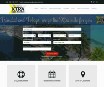 Xtrarentals.com(Car Rental Services Company in Trinidad and Tobago) Screenshot