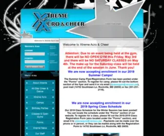 Xtremeacroandcheer.com(Xtreme Acro & Cheer) Screenshot