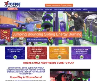 Xtremecraze.us(XtremeCraze Family Fun Center) Screenshot