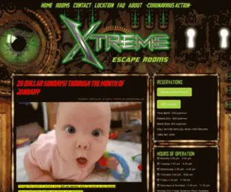 Xtremeescaperooms.com(Xtreme Escape Rooms) Screenshot