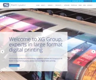 Xtremegraphics.co.uk(Large Format Digital Graphic Printing and Production) Screenshot
