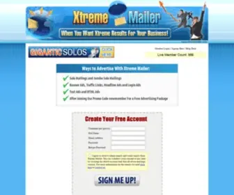 Xtrememailer.com(Xtreme Mailer) Screenshot
