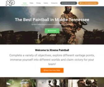 Xtremepaintball.net(Xtreme Paintball) Screenshot