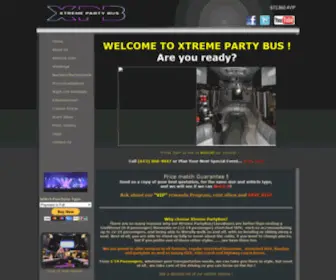 Xtremepartybus.ca(Xtremepartybus) Screenshot