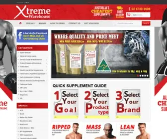 Xtremewarehouse.com.au(Xtreme Warehouse) Screenshot