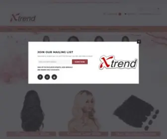 Xtrendhair.com(Xtrend Hair) Screenshot