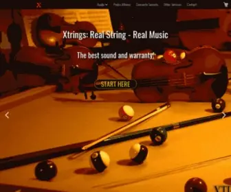 Xtrings.com(From a violin solo to a complete string orchestra) Screenshot