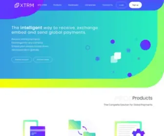 XTRM.com(The Intelligent Global Payment Platform) Screenshot