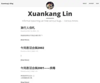 Xuankanglin.com(Xuankang Lin) Screenshot