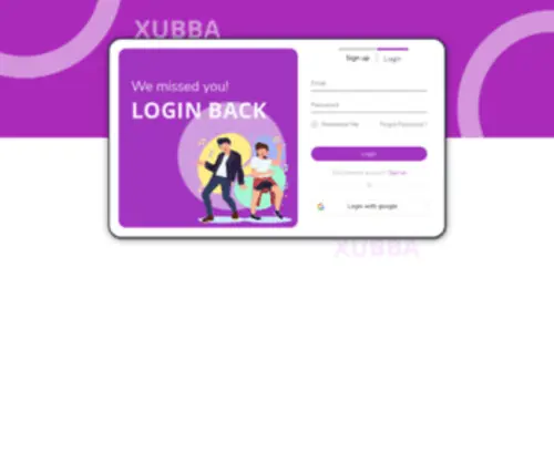 Xubba.me(A talent live streaming platform that provides monetization tools for the streamers) Screenshot