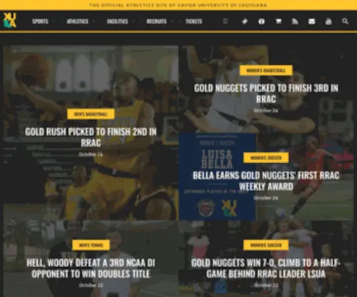 Xulagold.com(Xavier University of Louisiana Athletics) Screenshot