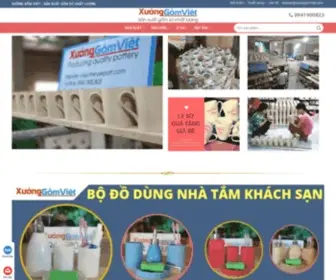 Xuonggomviet.vn(Công ty TNHH Xưởng Gốm Việt) Screenshot