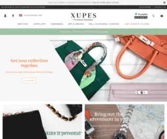 Xupes.com(Buy, sell or exchange Watches, Handbags & Jewellery from the worlds leading brands) Screenshot