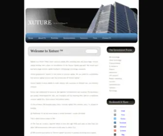 Xuture.com(Xuture Venture Capital) Screenshot