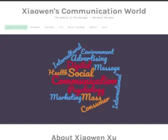 Xuxiaowencomm.com(The medium is the message) Screenshot