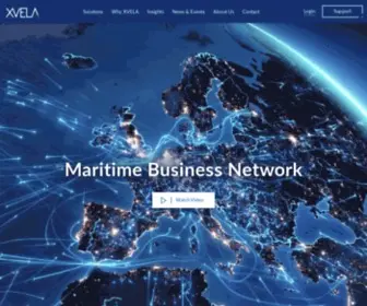 Xvela.com(Maritime Business Network) Screenshot