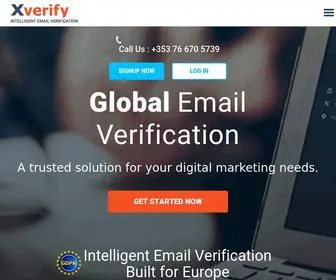 Xverify.com(Email Verification and List Cleaning Service) Screenshot