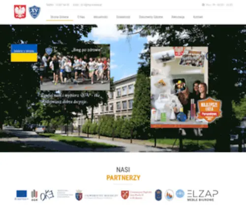 Xvlo.pl(Oficjalna strona XV LO w Krakowie) Screenshot