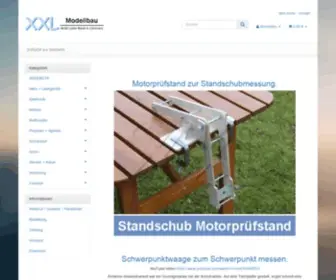 XXL-Modellbau.de(XXL-Modellbau Online-Shop für Modellbauartikel) Screenshot