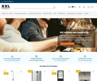 XXlhoreca.com(Horeca-apparatuur bestellen bij de groothandel voor horeca in Nederland en België) Screenshot