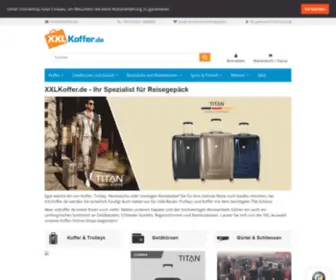 XXlkoffer.de(Koffer und Reisetaschen kaufen im Online) Screenshot