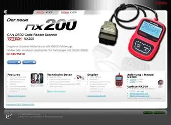 XXltech.com(OBD2 Diagnose Scanner NX200) Screenshot