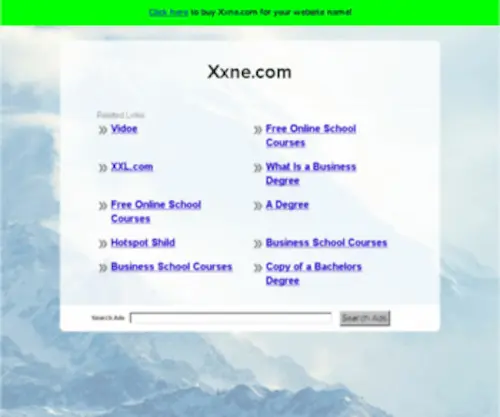 XXne.com(The Leading Xxne Site on the Net) Screenshot