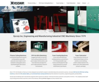 Xycorpinc.com(Industrial CNC Foam and Metal Cutting Machine Manufacturers) Screenshot