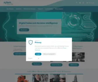 Xylem.com(Xylem Water Solutions & Water Technology) Screenshot