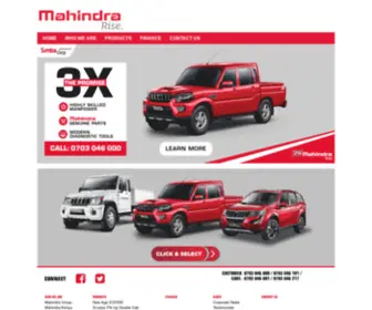 Xylonmotors.com(Mahindra Kenya) Screenshot