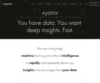 Xyonix.com(AI Consulting) Screenshot