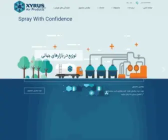 Xyrusair.com(هوا) Screenshot