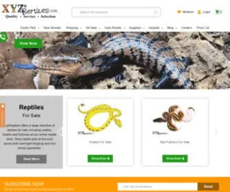 XYzreptiles.com(Reptiles for Sale) Screenshot
