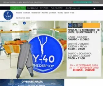 Y-40.com(Y-40 - The deep joy | Montegrotto Terme) Screenshot