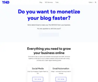 Y-HQ.com(Guides reviews & insights to grow your Online Business) Screenshot