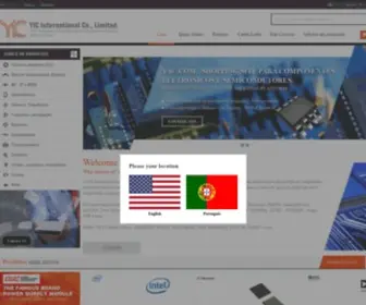 Y-IC.pt(Y-IC.com é seu fornecedor de componentes eletrônicos do circuito intersetido) Screenshot
