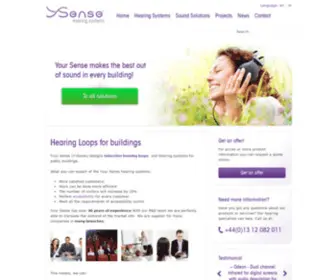 Y-Sense.com(Hearing Systems for every building) Screenshot