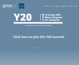 Y20Italy.it(Y20 Italy) Screenshot