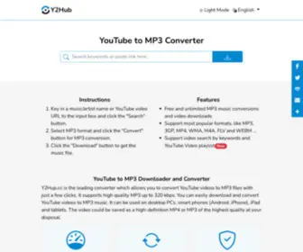Y2Hub.cc(YouTube to MP3 Converter) Screenshot