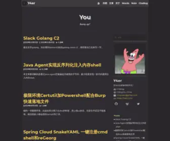 Y4ER.com(Y4er的博客) Screenshot