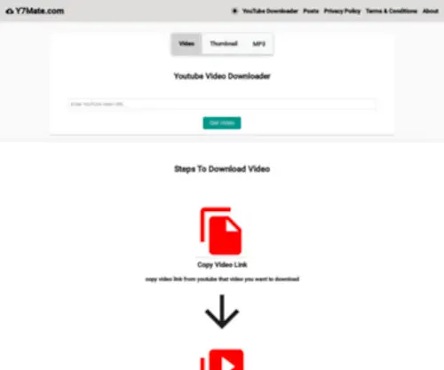 Y7Mate.com(Youtube Video) Screenshot