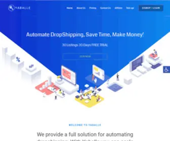 Yaballe.com(We provide a full solution for automating dropshipping) Screenshot