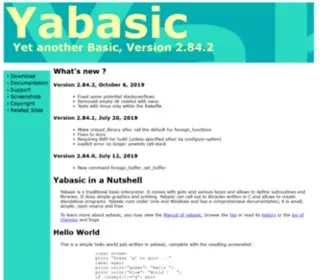 Yabasic.de(Yet another Basic for Unix and Windows) Screenshot